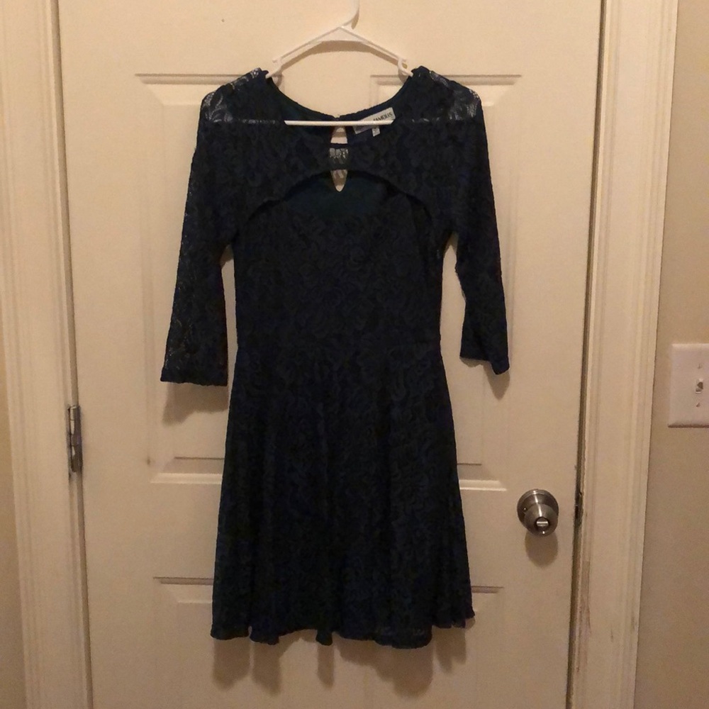 Emerald party dress